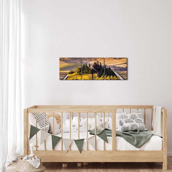 Slika krajolika u knjizi (sa satom) (90x30 cm)