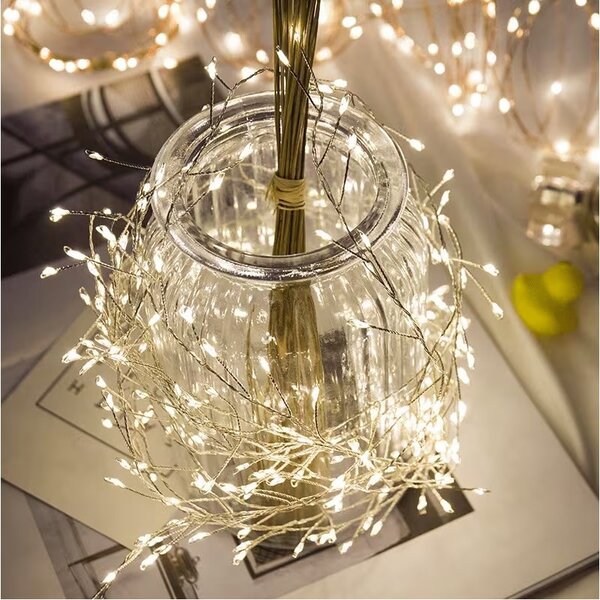 Božićne lampice – 1000 LED, za unutra i van, 19,7×15×5 cm, bijele, LAMP70