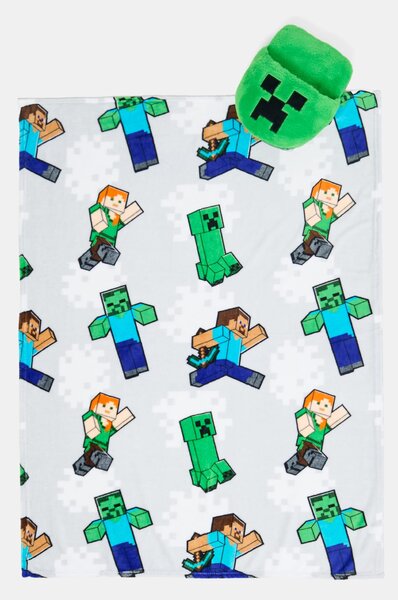 Sinsay - Minecraft deka s grijačem za stopala, paket od 2 komada