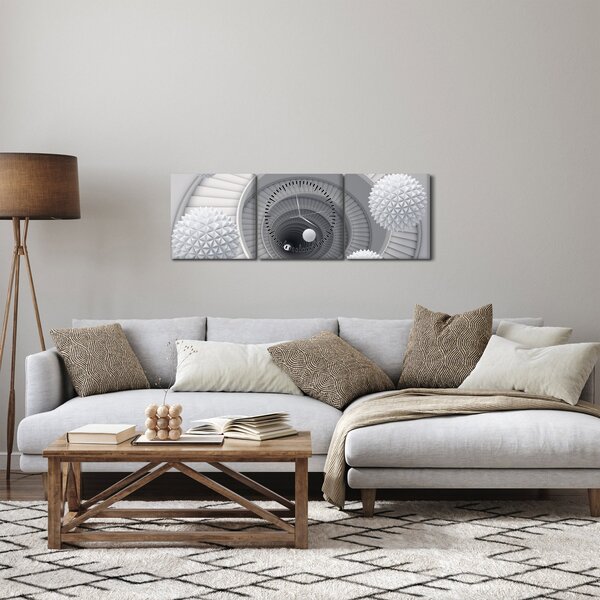 3D apstraktna slika (sa satom) (90x30 cm)