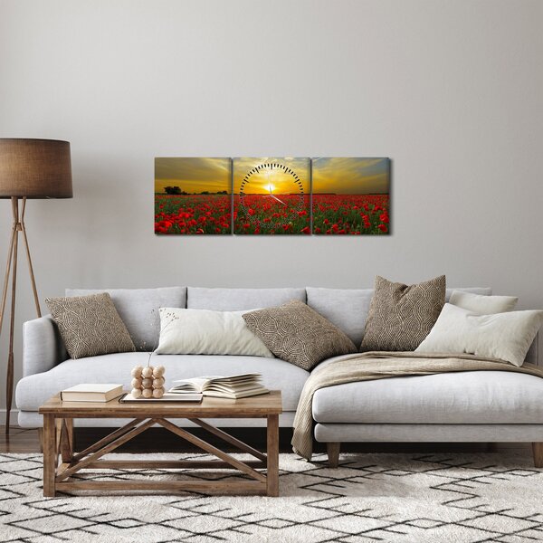 Slika polja maka (sa satom) (90x30 cm)