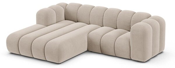 Bež kutna garnitura (s lijevim kutom) Lupine – Micadoni Home