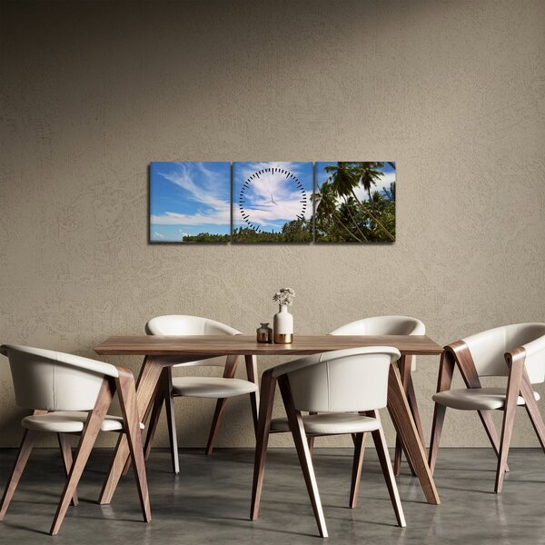Slika plaže (sa satom) (90x30 cm)