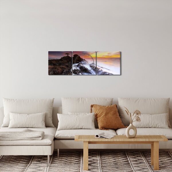 Slika planine u magli (sa satom) (90x30 cm)