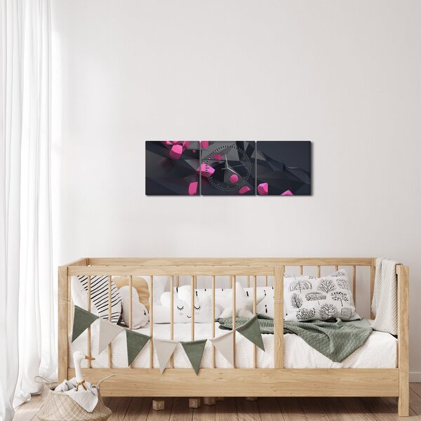 3D apstraktna slika (sa satom) (90x30 cm)