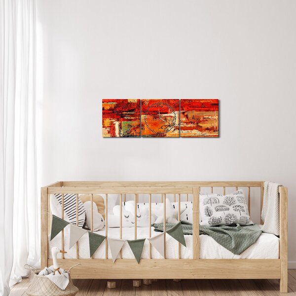 Slika oslikanog zida (sa satom) (90x30 cm)