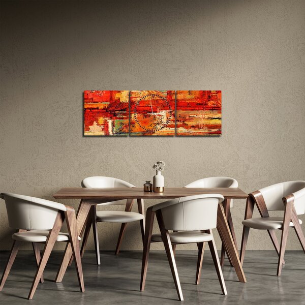 Slika oslikanog zida (sa satom) (90x30 cm)