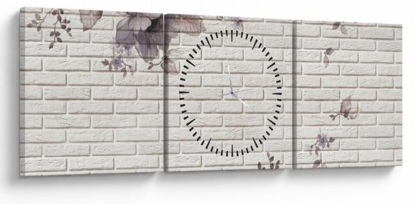 Slika zida s buketom (sa satom) (90x30 cm)