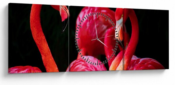 Slika crvenih flaminga (sa satom) (90x30 cm)