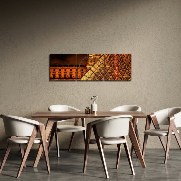 Slika Louvrea u Parizu (sa satom) (90x30 cm)