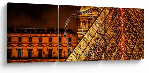 Slika Louvrea u Parizu (sa satom) (90x30 cm)