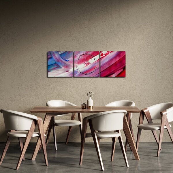 Slika - ružičasto-plava boja (sa satom) (90x30 cm)