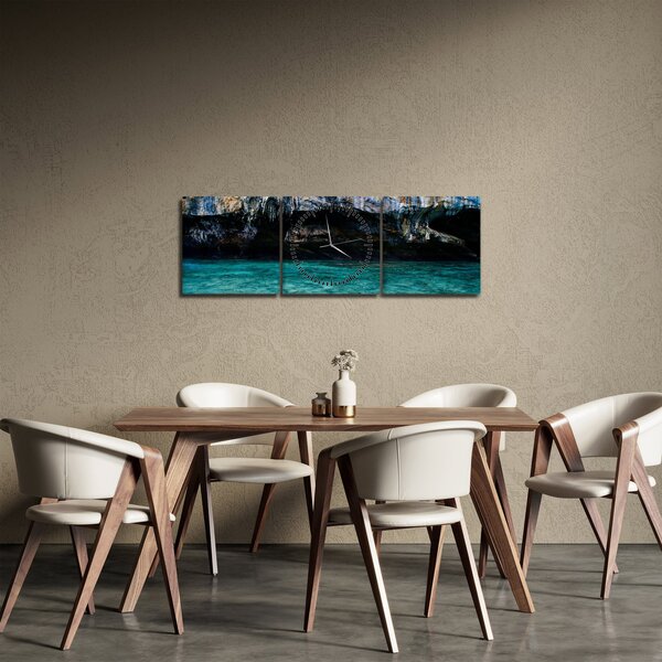 Slika vode i stijena (sa satom) (90x30 cm)