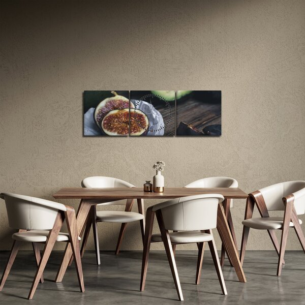 Slika smokava i avokada (sa satom) (90x30 cm)