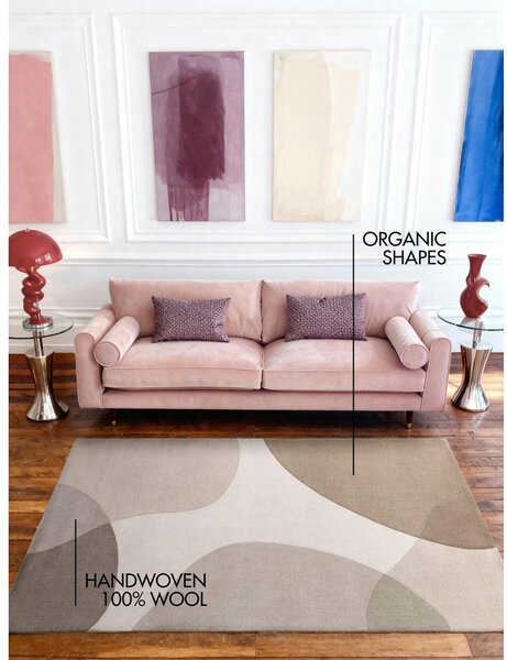 Bež ručno rađen vunen tepih 160x230 cm Hackney Clarissa – Ted Baker