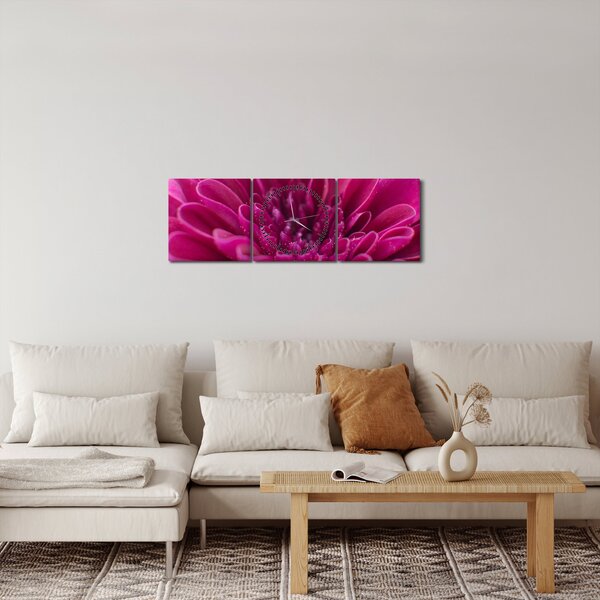 Slika cvijeta (sa satom) (90x30 cm)