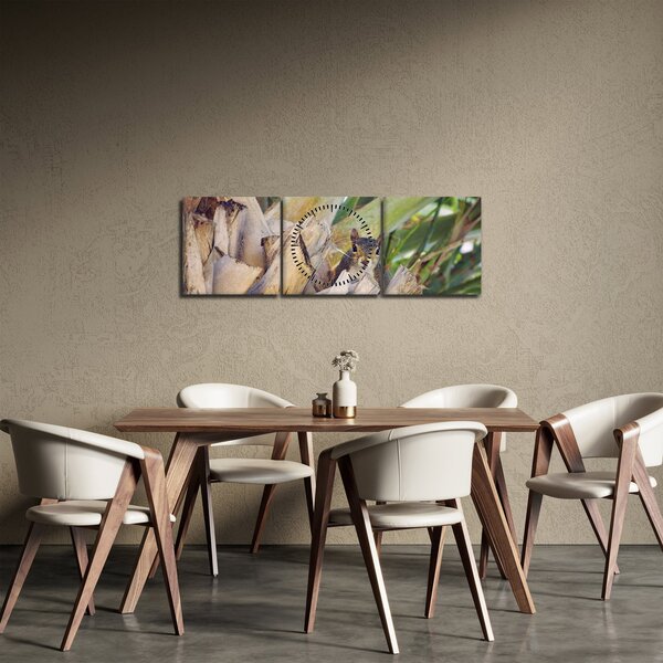Slika vjeverice na drvetu (sa satom) (90x30 cm)