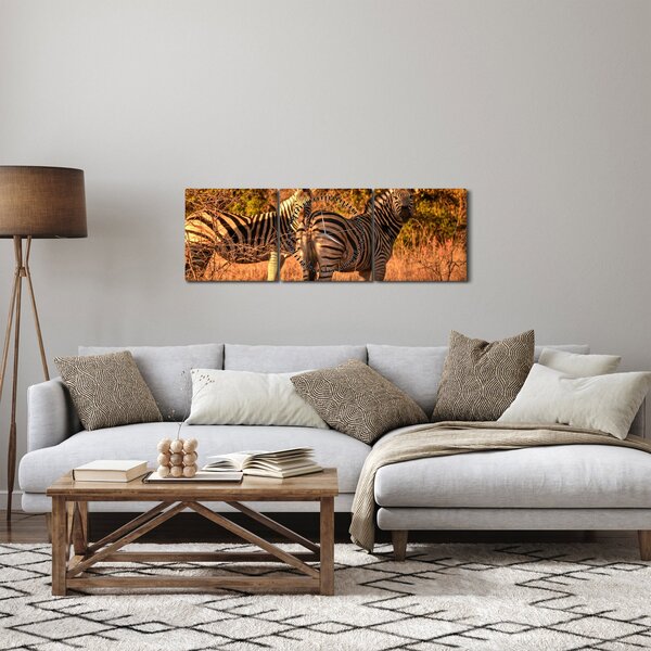 Slika zebri (sa satom) (90x30 cm)