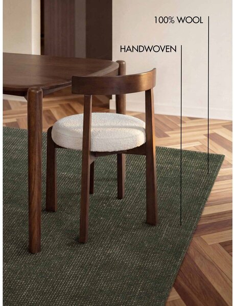 Tamno zeleni ručno rađen vunen tepih 120x170 cm Greenwich – Ted Baker