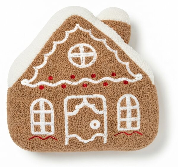 Ukrasni jastučić GINGERBREAD HOUSE 40x40 cm, smeđi