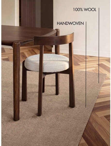 Bež ručno rađen vunen tepih 120x170 cm Greenwich – Ted Baker