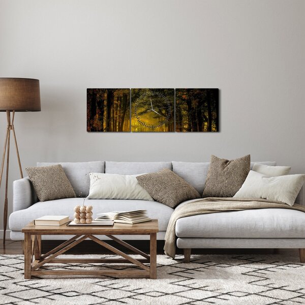 Slika šume (sa satom) (90x30 cm)