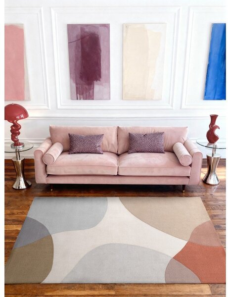 Bež ručno rađen vunen tepih 120x170 cm Hackney Clarissa – Ted Baker