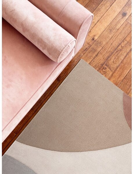 Bež ručno rađen vunen tepih 120x170 cm Hackney Clarissa – Ted Baker