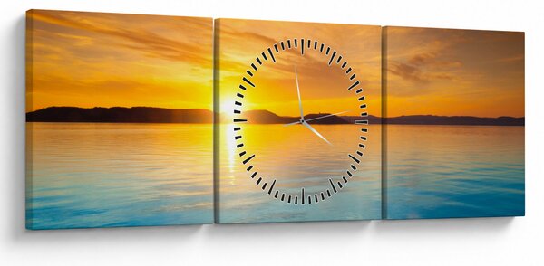 Slika izlaska sunca (sa satom) (90x30 cm)