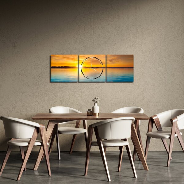 Slika izlaska sunca (sa satom) (90x30 cm)