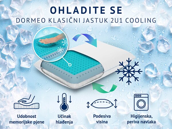 Dormeo klasični jastuk 2u1 Cooling