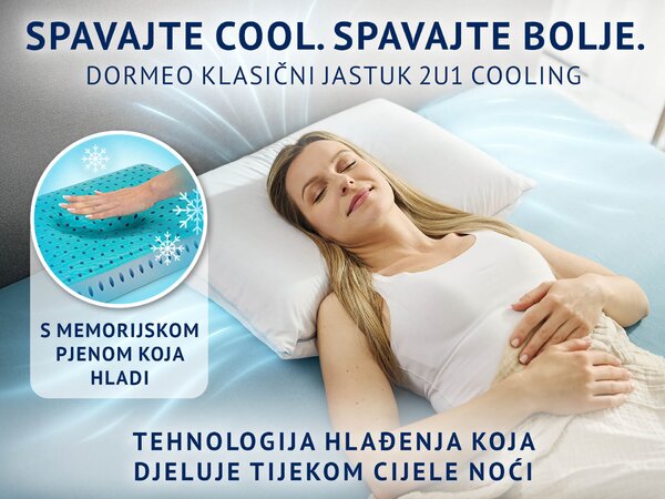 Dormeo klasični jastuk 2u1 Cooling