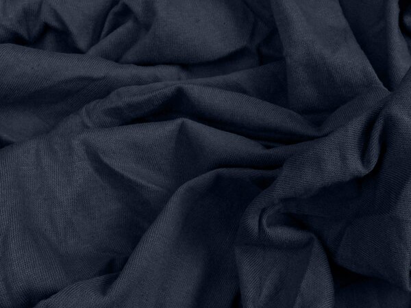 Jersey plahta s likrom tamnoplava 90 x 200 cm