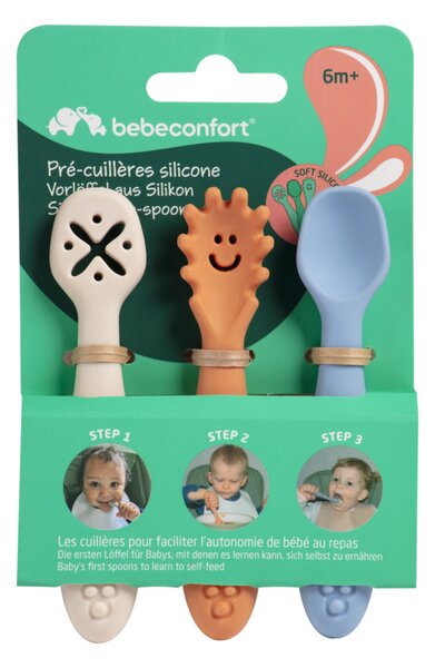 Bebe Confort silikonska žlica, set od 3 žličice za bebe