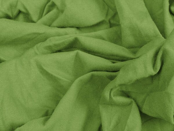 Jersey plahta s likrom zelena 90 x 200 cm
