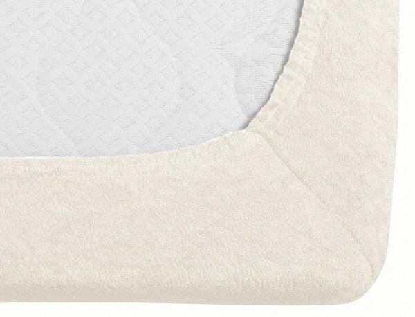 Frotirna plahta EXCLUSIVE svijetlo krem 90 x 200 cm