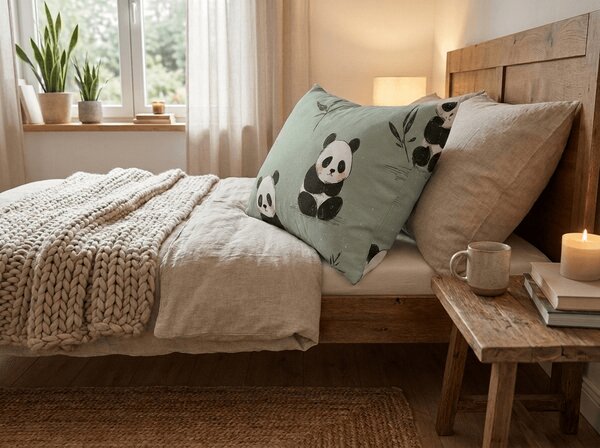Jastučnica od mikrovlakana PANDA RELAX 70x90 cm, mentol zelena