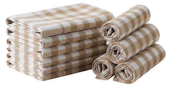 Kuhinjska krpa CORIVA 50x70 cm bež, set 10 kom