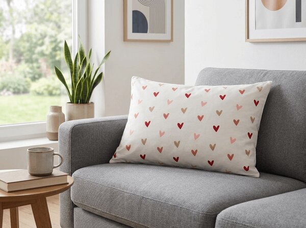 Jastučnica od mikrovlakana SOFHEARTS 50x70 cm, krem boje