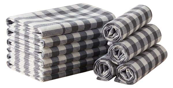 Kuhinjska krpa CORIVA 50x70 cm siva, set 10 kom