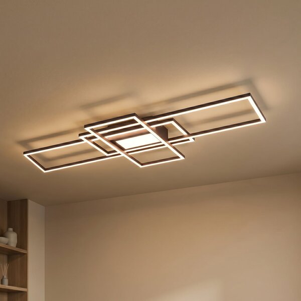 Trio Lighting Irvine LED stropna svjetiljka 3.000-6.500 K, antracit, prigušiva, Crno, Dnevni boravak/blagovaonica, Metal