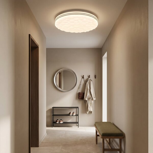 Reality Leuchten LED stropna svjetiljka Tiger RGB CCT Starlight efekt, prigušiva, Bijela, Dnevni boravak/blagovaonica, Plastika