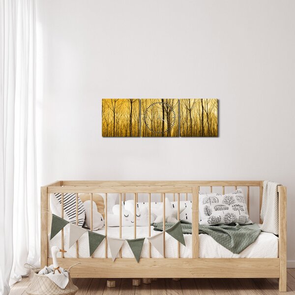 Slika - Plantaža drveća (sa satom) (90x30 cm)