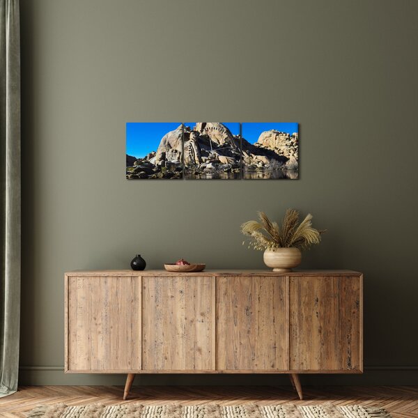 Slika odsjaj stijena (sa satom) (90x30 cm)
