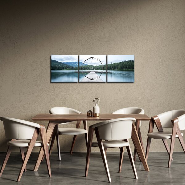 Slika - Pogled s mola (sa satom) (90x30 cm)