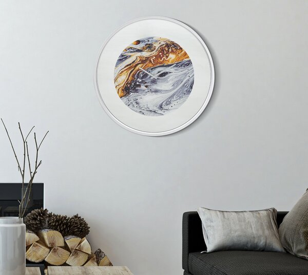Zidni sat Mirror Grey