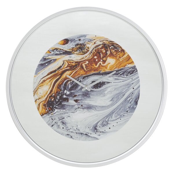 Zidni sat Mirror Grey