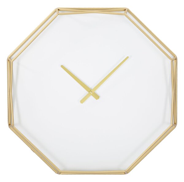 Zidni sat Goldy Octagonal