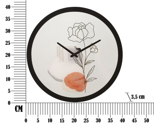 Zidni sat Flower -A-