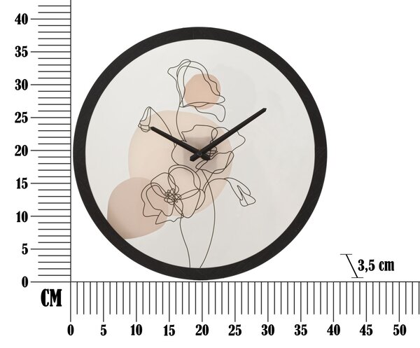 Zidni sat Flower -B-